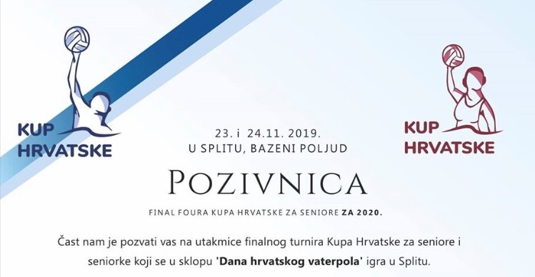 POZIVNICA - FINAL FOUR KUPA HRVATSKE ZA SENIORE, 23. I 24. 11.2019. - POLJUD